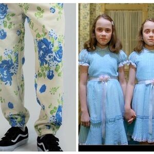 Unisex Dumbgood The Shining Twins Floral Wallpaper Sweatpants Joggers